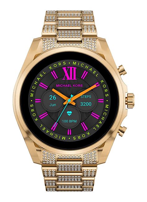 yellow gold michael kors bradshaw smartwatch|Gen 6 Bradshaw Two.